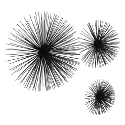 Mirano Set Of 3 Black Starburst Wall Art -Optimal Furniture Store 14821000 5725057937407502