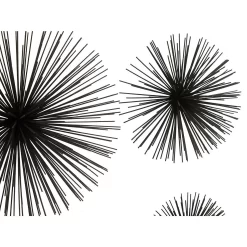 Mirano Set Of 3 Black Starburst Wall Art -Optimal Furniture Store 14821000 9905057937502875