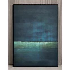 Astratto Canvas Wall Art - Teal - 102.6x142.6cm -Optimal Furniture Store 14821018 1585057935767945