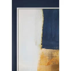 Astratto Wall Art - Blue & Gold - 103x103cm -Optimal Furniture Store 14821052 3685058394179150