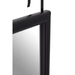Over Door Hanging Mirror - Black - 33.5x124cm -Optimal Furniture Store 14821714 8195058975006471