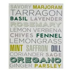 Herbs Wall Plaque - 25x30cm